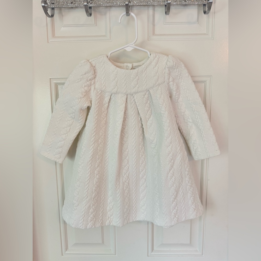 Janie and Jack Cream Textured Dress